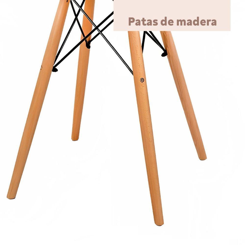 Silla Radar Acolchada Ecocuero Gris-4