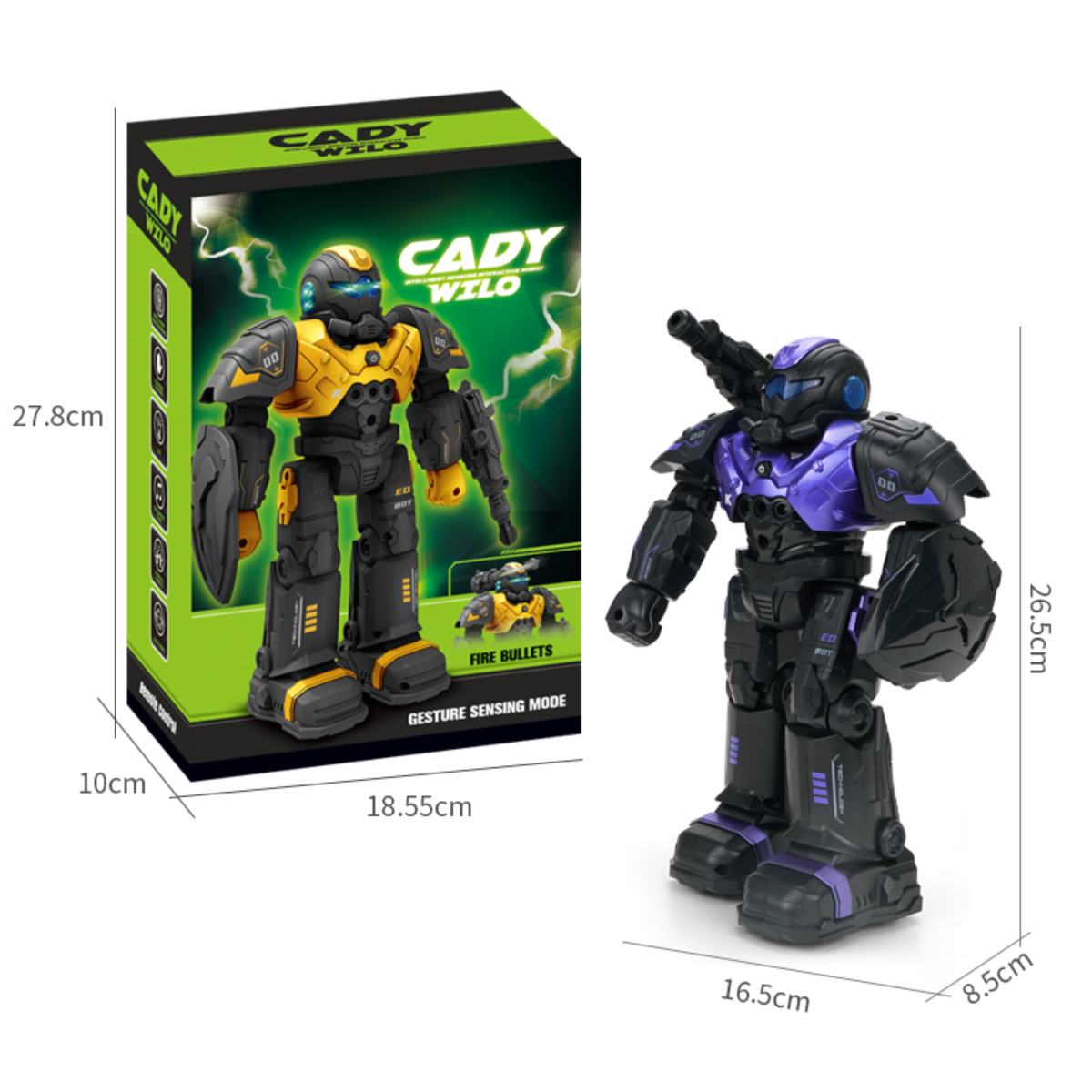 Robot Inteligente Control Remoto Robocop 2.4G Luces Sonidos-4