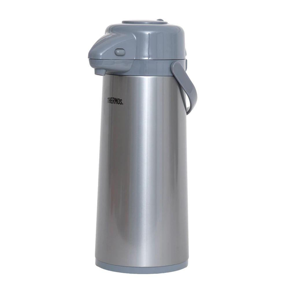 Termo Sifón 2.5Lts Acero inox y Vidrio Thermos Gris-1