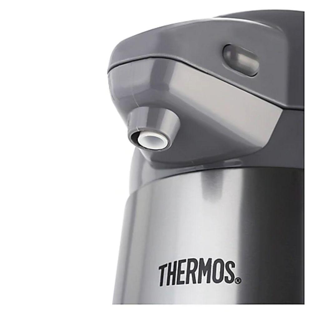 Termo Sifón 2.5Lts Acero inox y Vidrio Thermos Gris-5