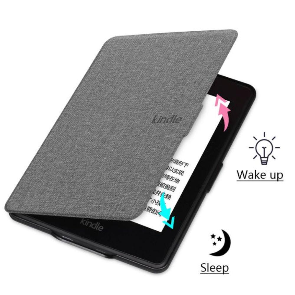 Funda Protectora + Lámina Compatible Kindle Paperwhite Gris-3