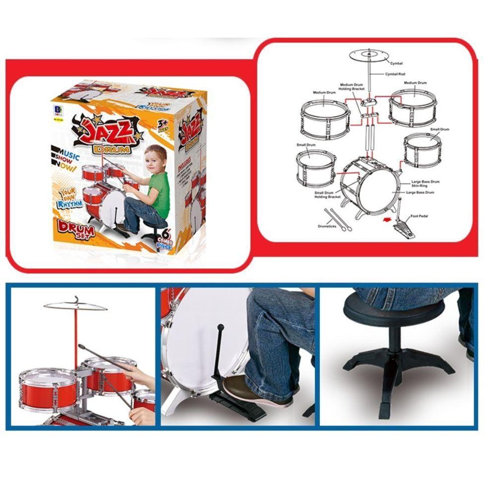 Batería Musical Infantil Juguete Rock Star-2