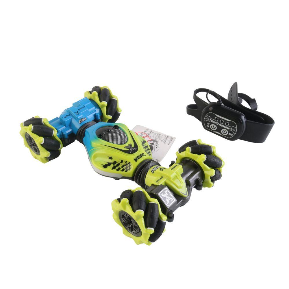 Auto Loco 4x4 Trucos Pro con Control 2.4G Verde-7