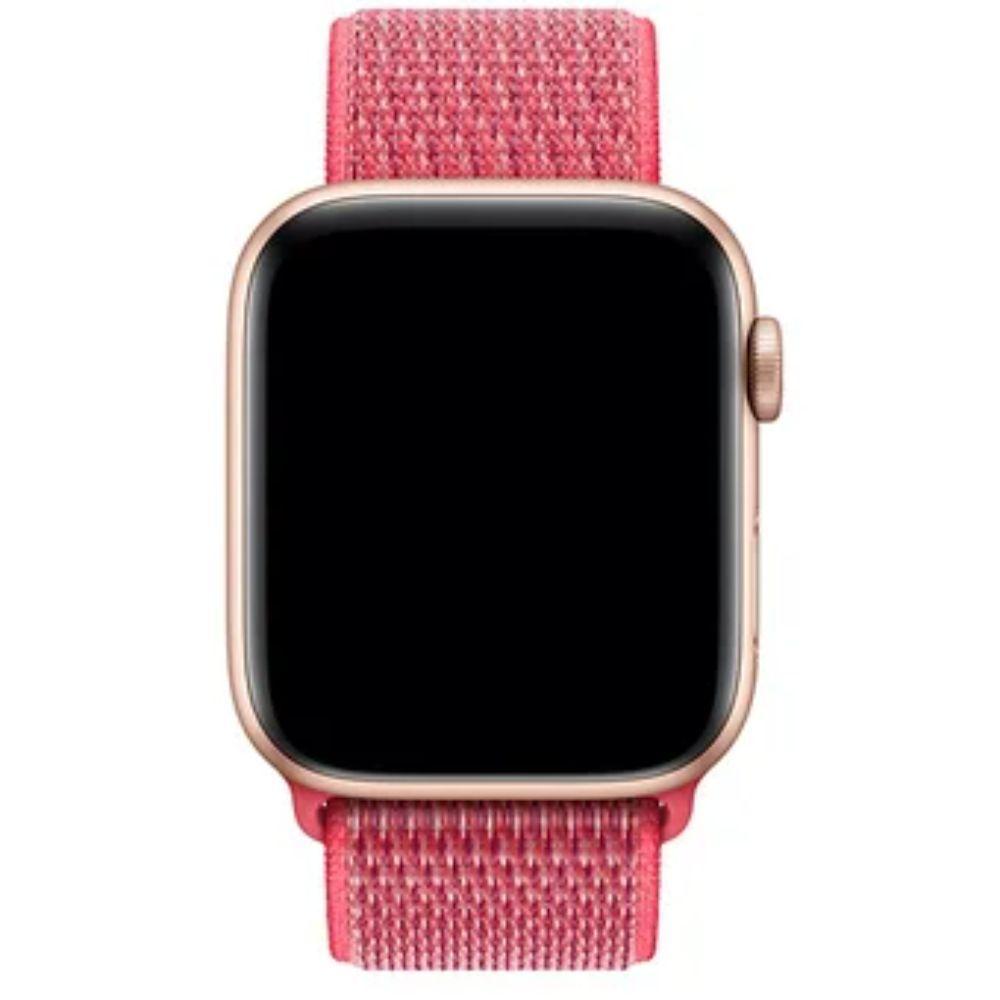 Correa Compatible c/ Apple Watch Nylon Velcro 38/40mm Fucsia-1