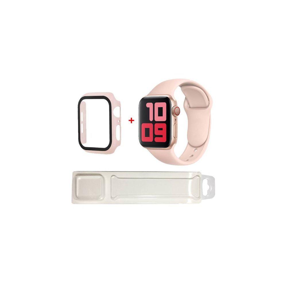 Correa + Carcasa Compatible c/ Apple Watch 38/40mm Rosa-4