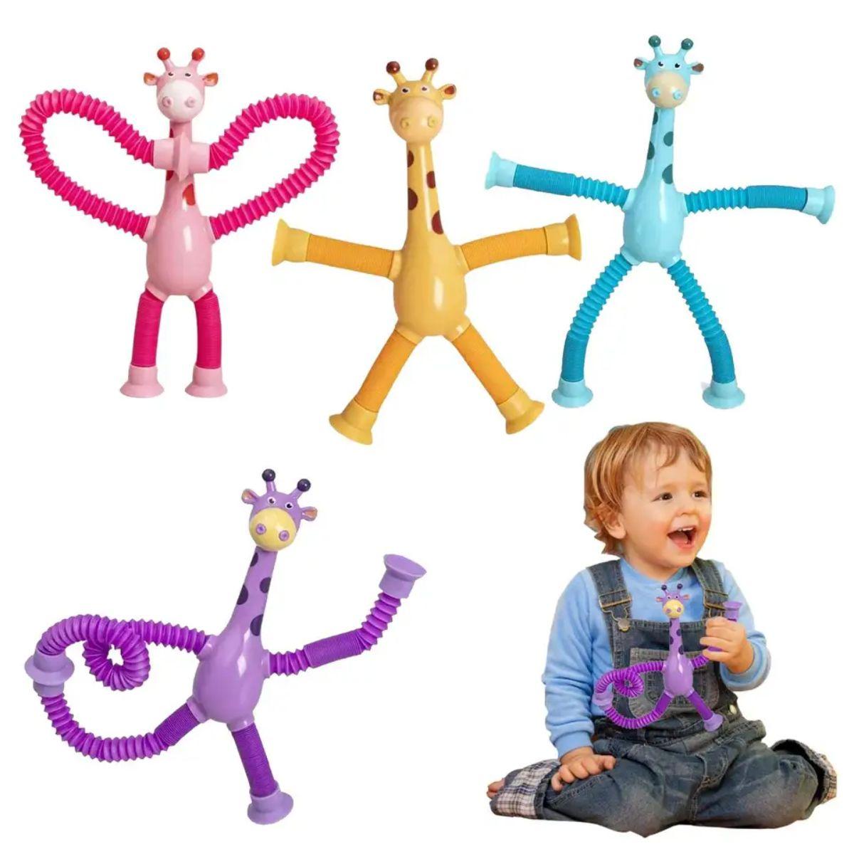 Set 4 Jirafas Ventosa Juguetes Sensoriales-3