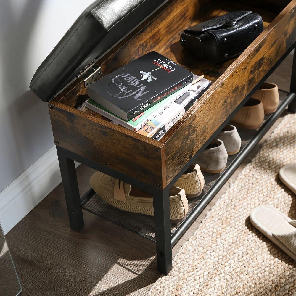 Banqueta Zapatero con Baúl Eco Cuero Avla-7