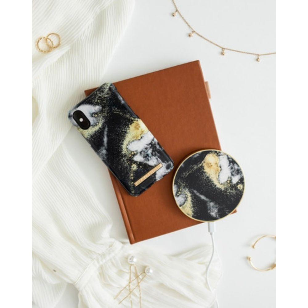 Qi Cargador Compatible con Smartphone Black Galaxy Marble-3