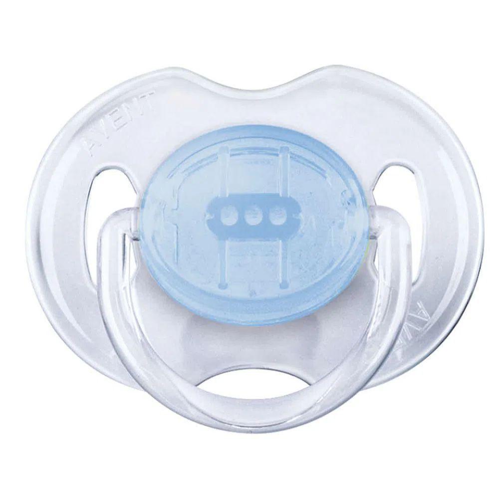 Pack 2 Chupetes Avent Classic 0 a 6m Azul y Verde-2