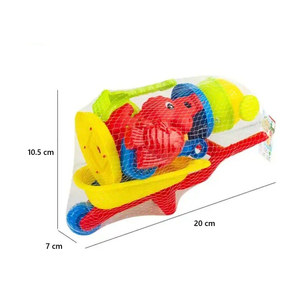 Carretilla con Moldes y Palas para Playa Juguetes de Verano-3