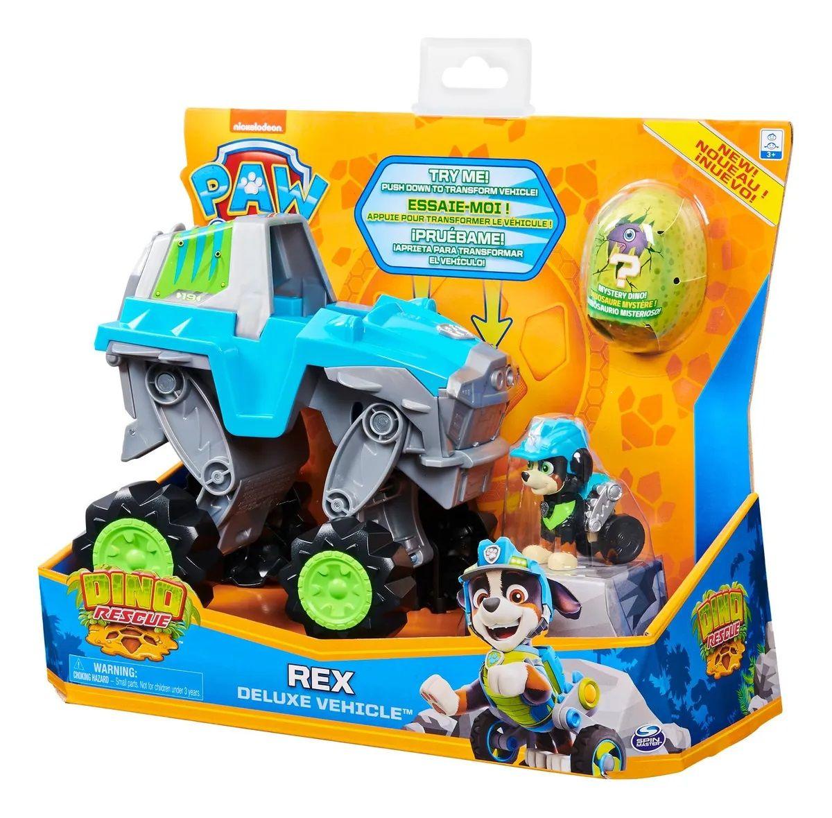 Paw Patrol Vehículo Transformable Dino Rex-4