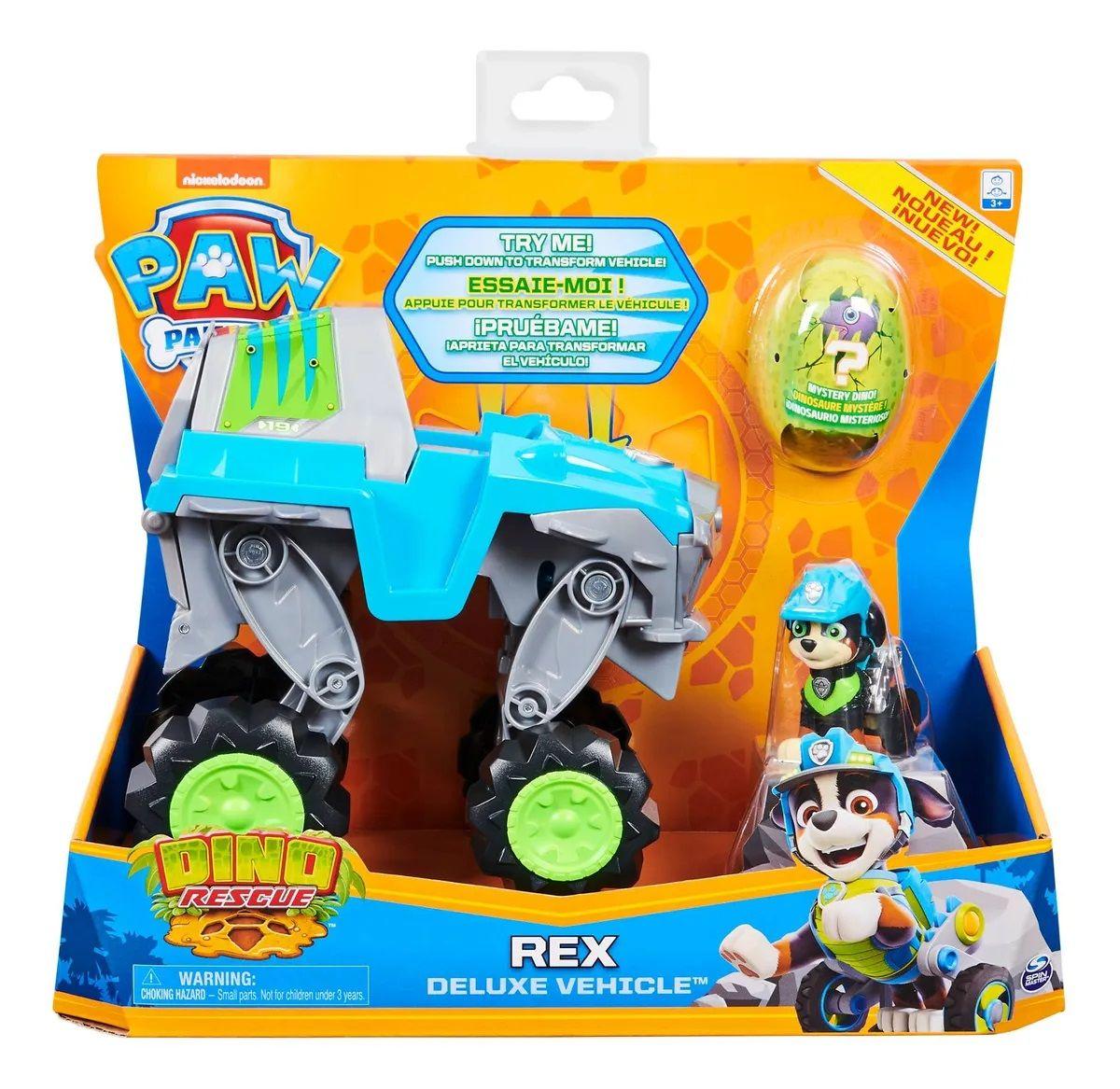 Paw Patrol Vehículo Transformable Dino Rex-5