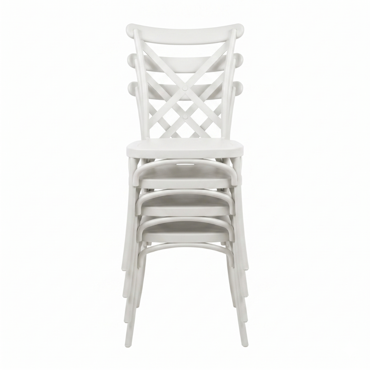 Pack de 4 Sillas Crossback Blanca-5