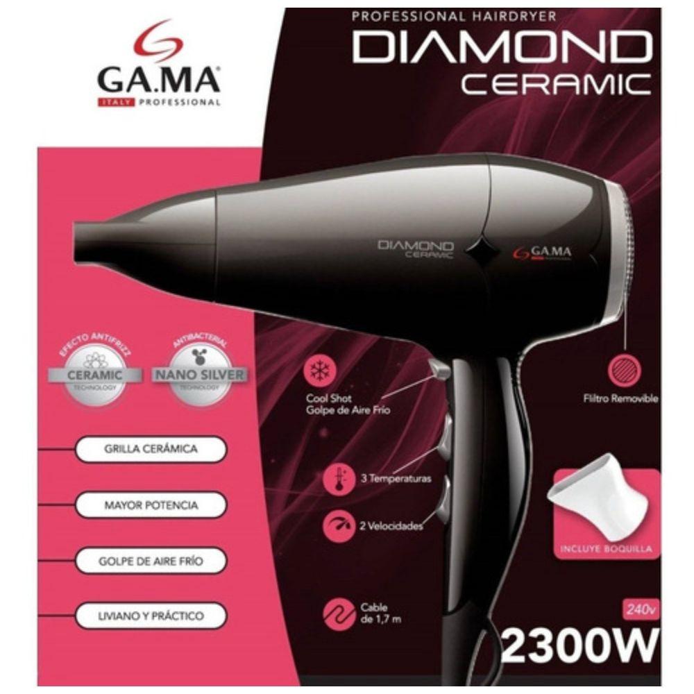 Secador Gama Diamond Ceramic Std Negro-3