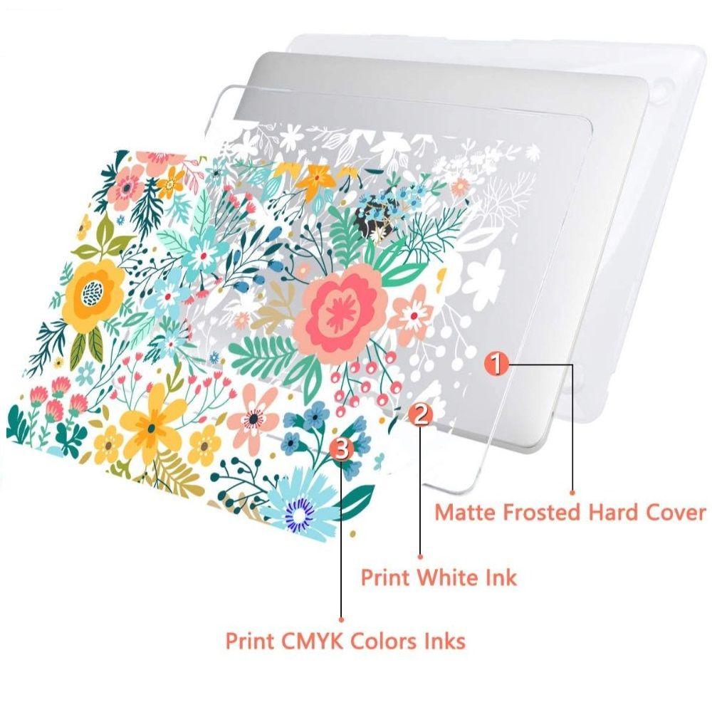 Carcasa para Macbook Air 13" M1 A1932/A2179/A2337 Flores-1
