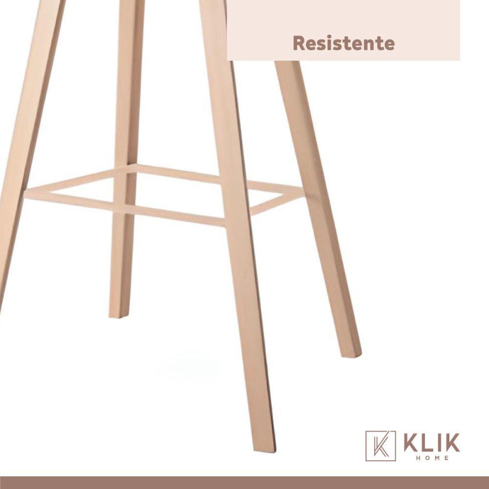 Pack 4 Taburetes Sillas Bar Nordic Gris-4