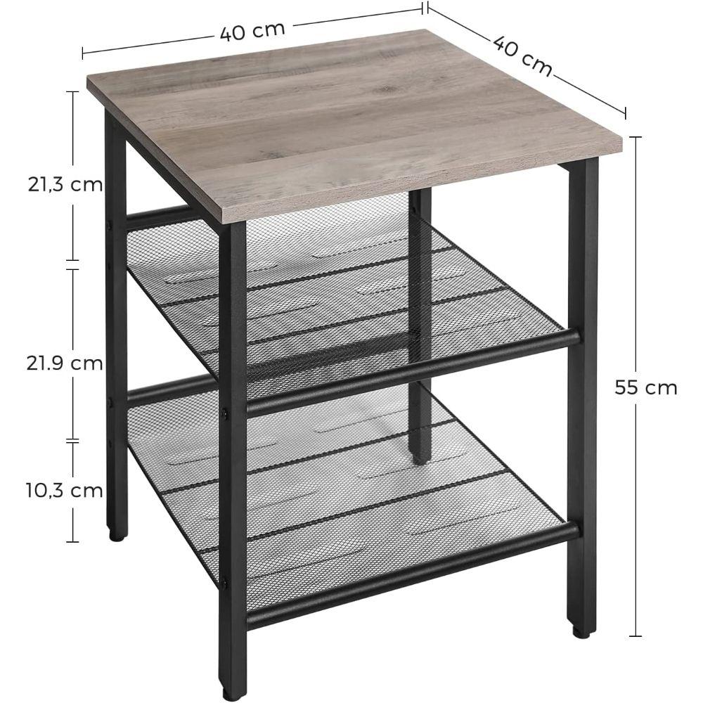 Set 2 Mesas Auxiliares Veladores Oland Estilo Industrial-1