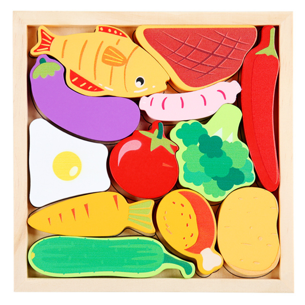 Set de 4 Puzzles de Madera Encaje-2
