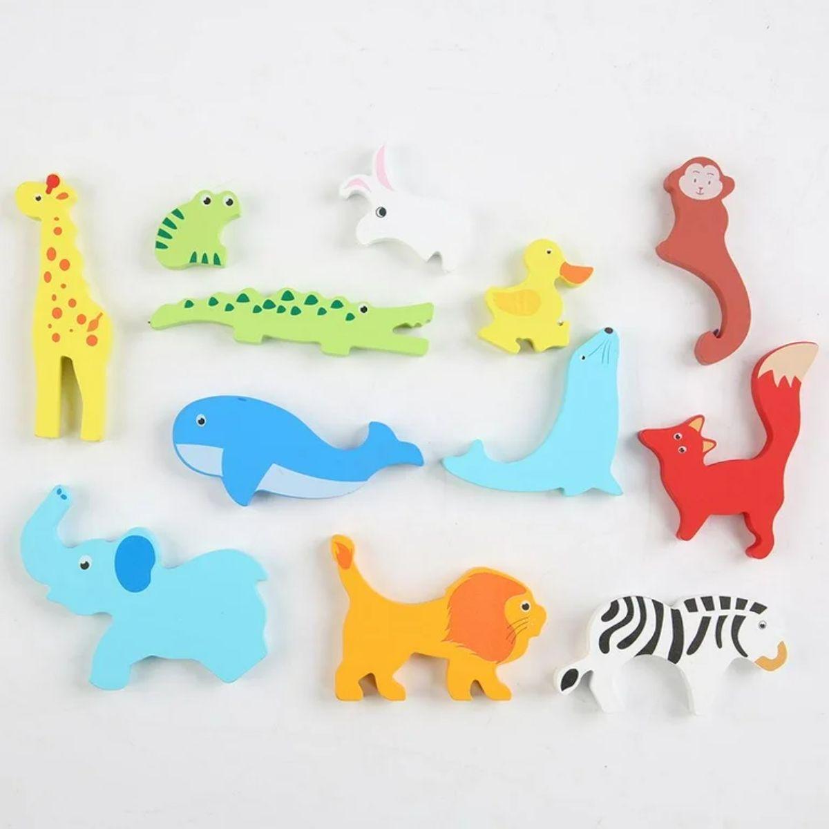 Set de 4 Puzzles de Madera Encaje-6