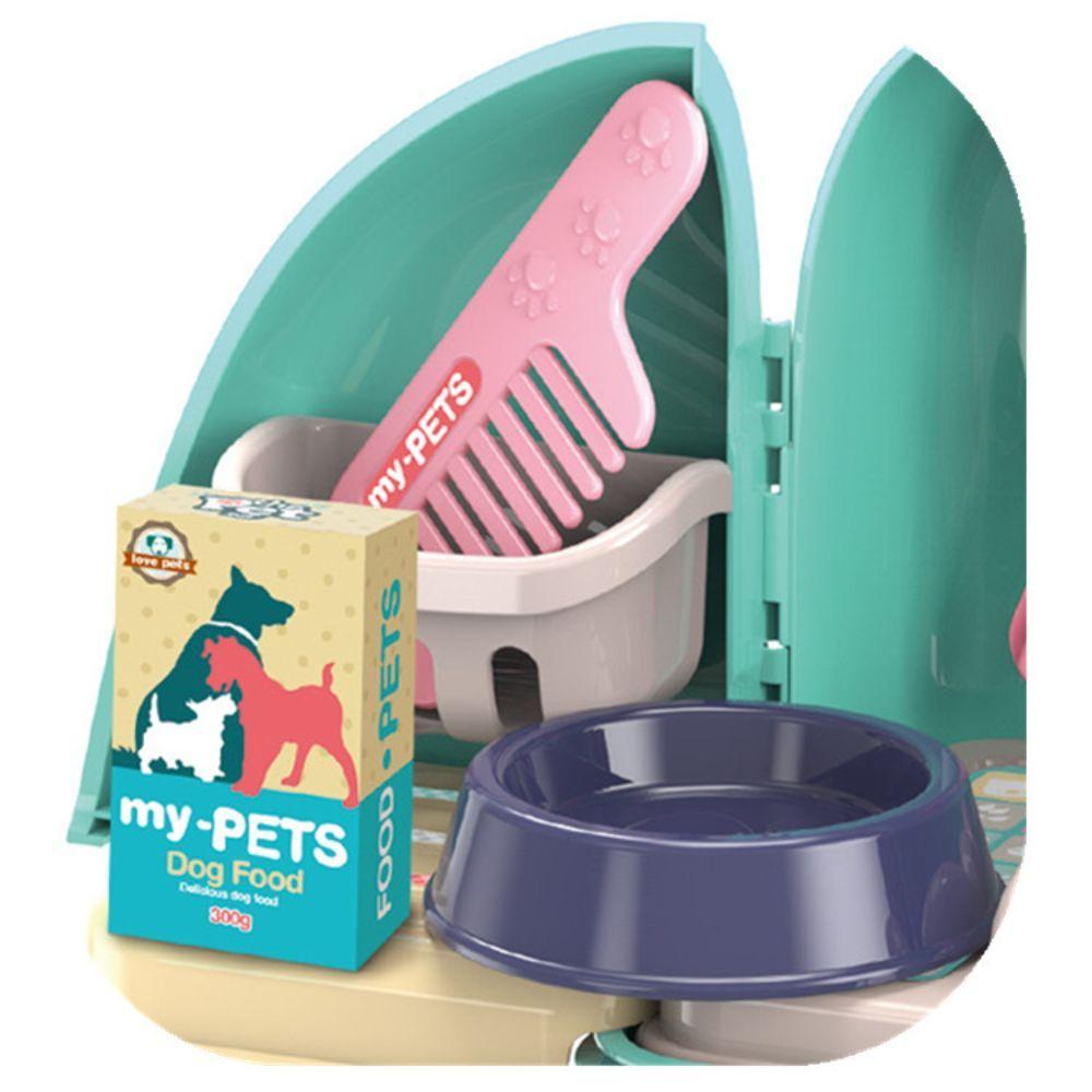 Mochila Set Mis Mascotas de Juguete Celeste 2en1-3