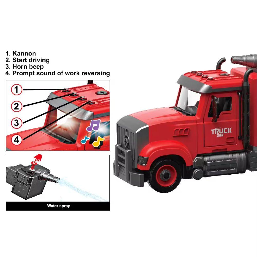 Camion de Bombero a Fricción con Luces y Sonidos-2