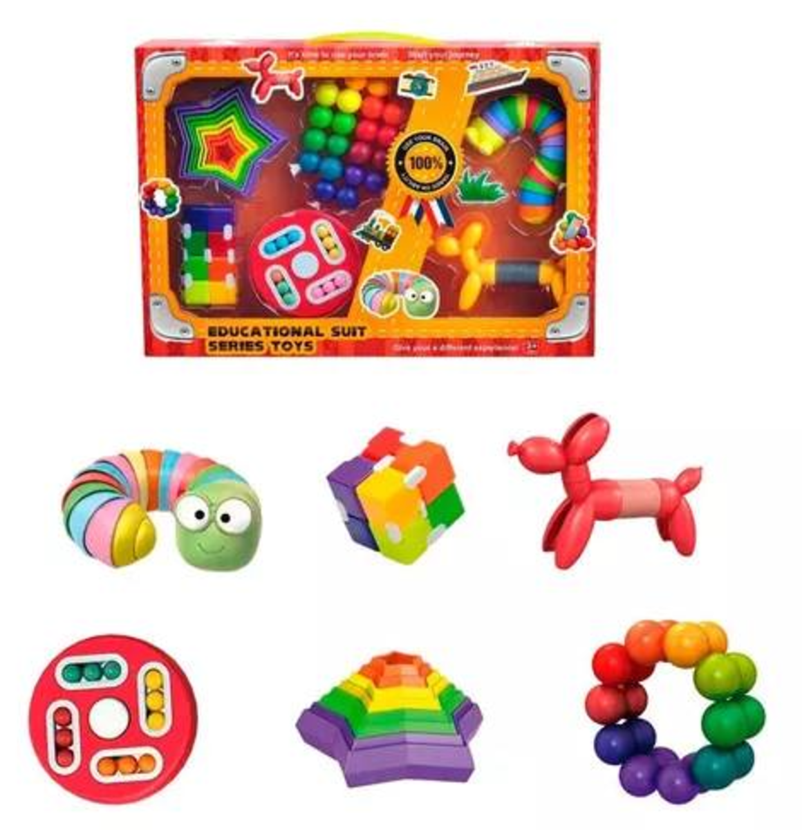 Set de Juguetes Didácticos Sensoriales para Niños 6 piezas-5