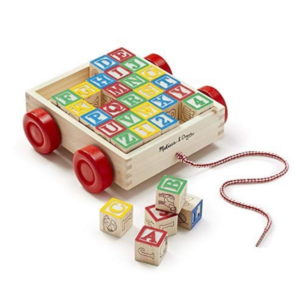 Juguete Educativo Madera Letras ABC con Carrito-0