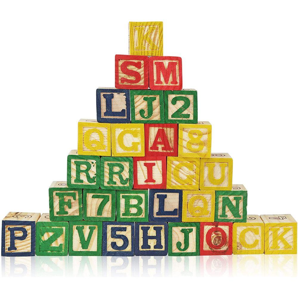 Juguete Educativo Madera Letras ABC con Carrito-4