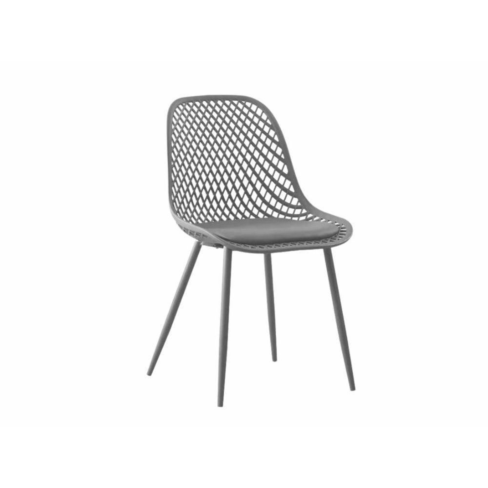 Pack de 4 Sillas Europa Acolchada Gris Spacezat-0