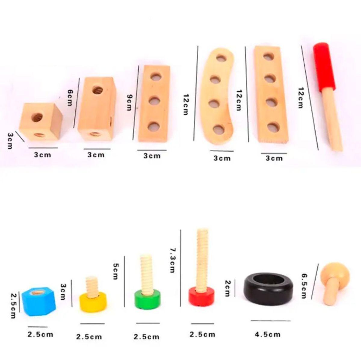 Juego de Construccion Mecano de Madera 36 piezas-4