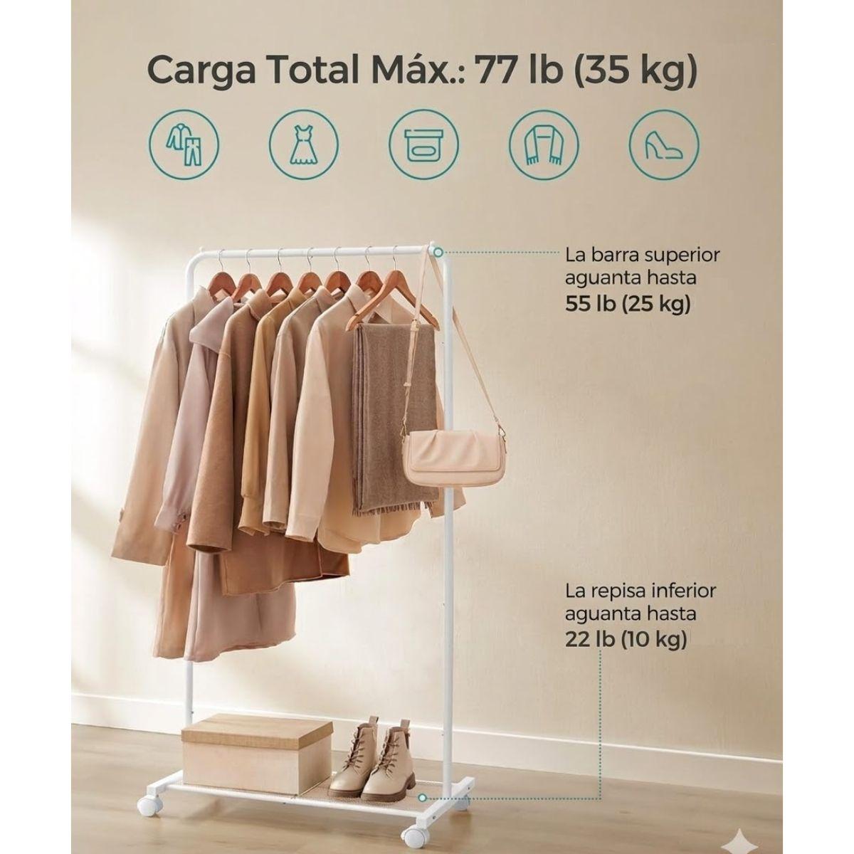 Perchero Organizador Closet Blanco Talvik-5