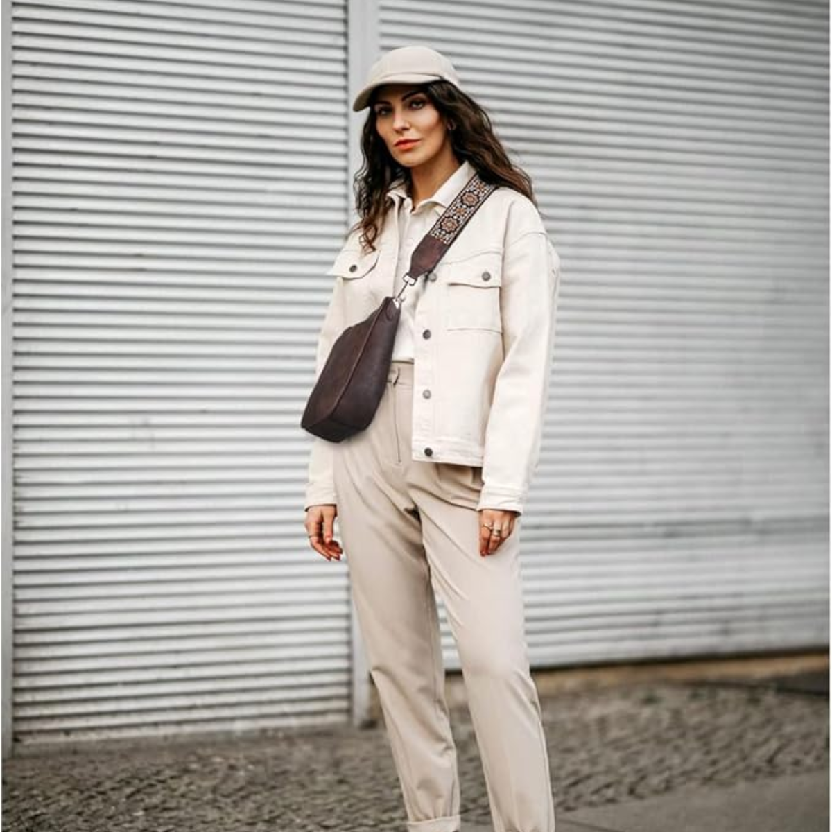 Cartera Crossbody Boho Eco Cuero Pomar Café-2