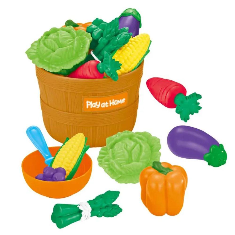 Canasto con Verduras 10 piezas Juguete Didáctico-0