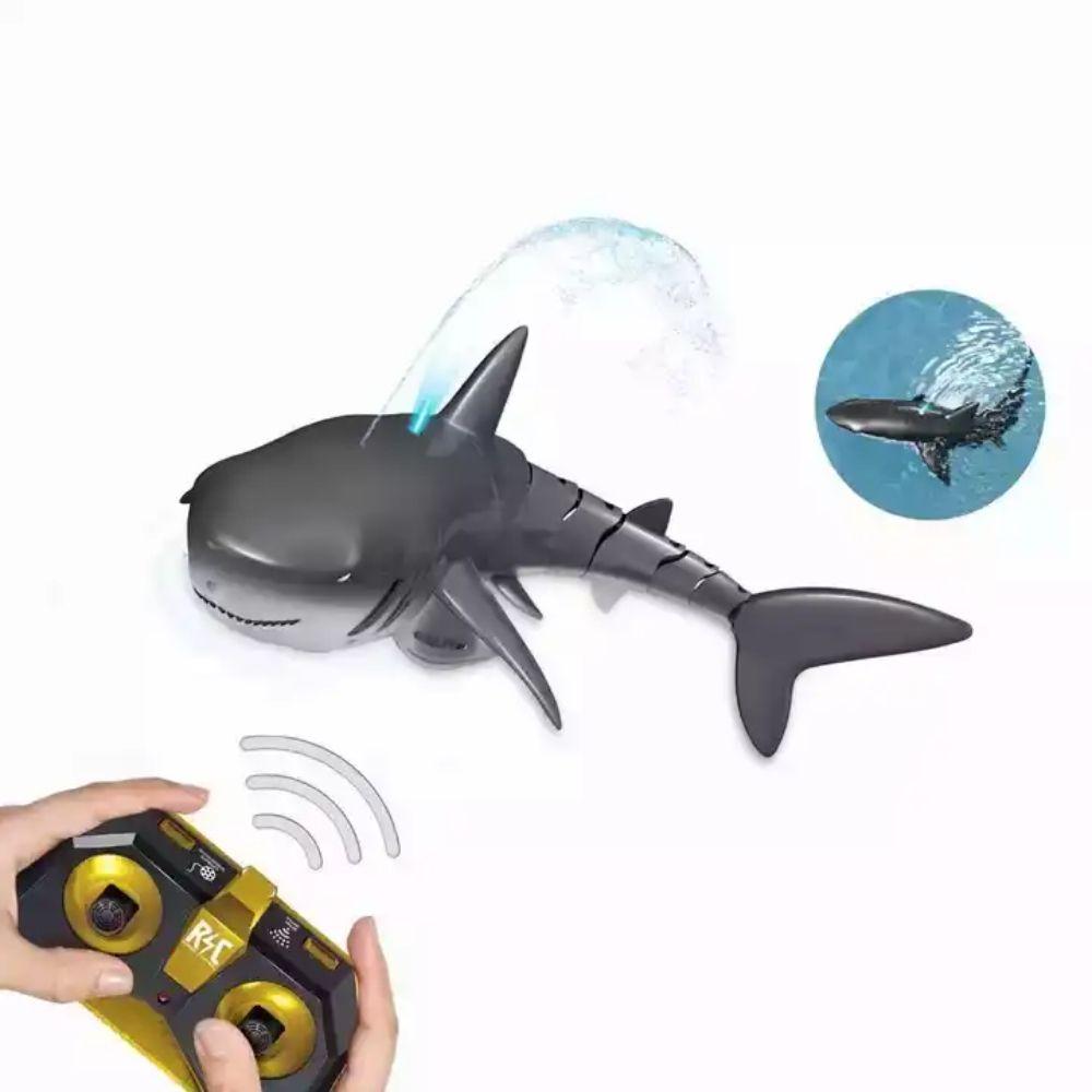 Tiburon a Control Remoto 2.4 Ghz Juguete de Agua Negro-0