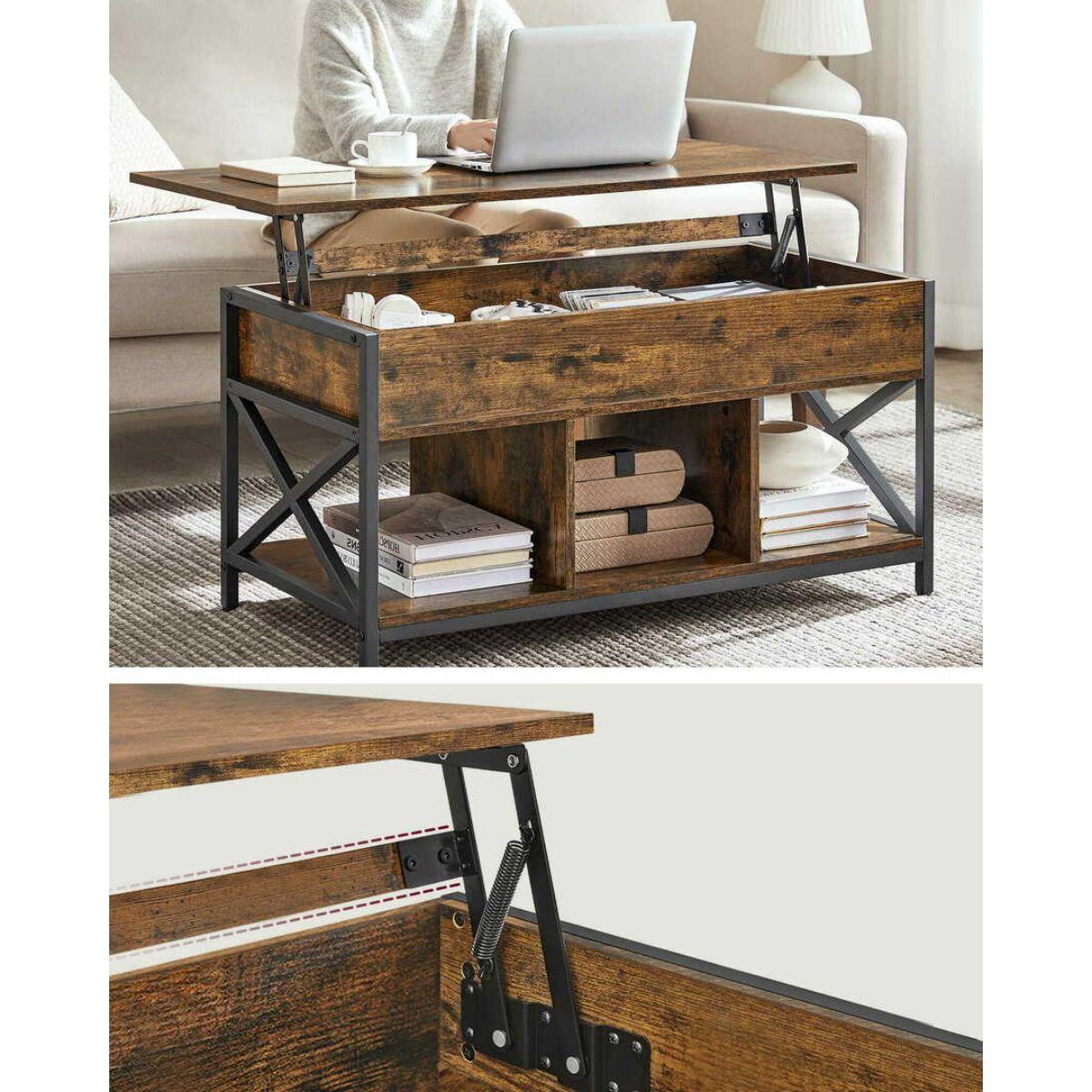 Mesa de Centro Rectangular Elevable Boden-2