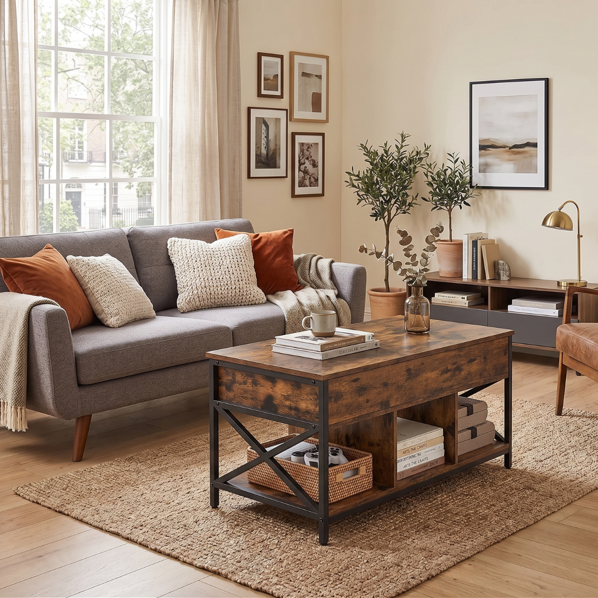 Mesa de Centro Rectangular Elevable Boden-2