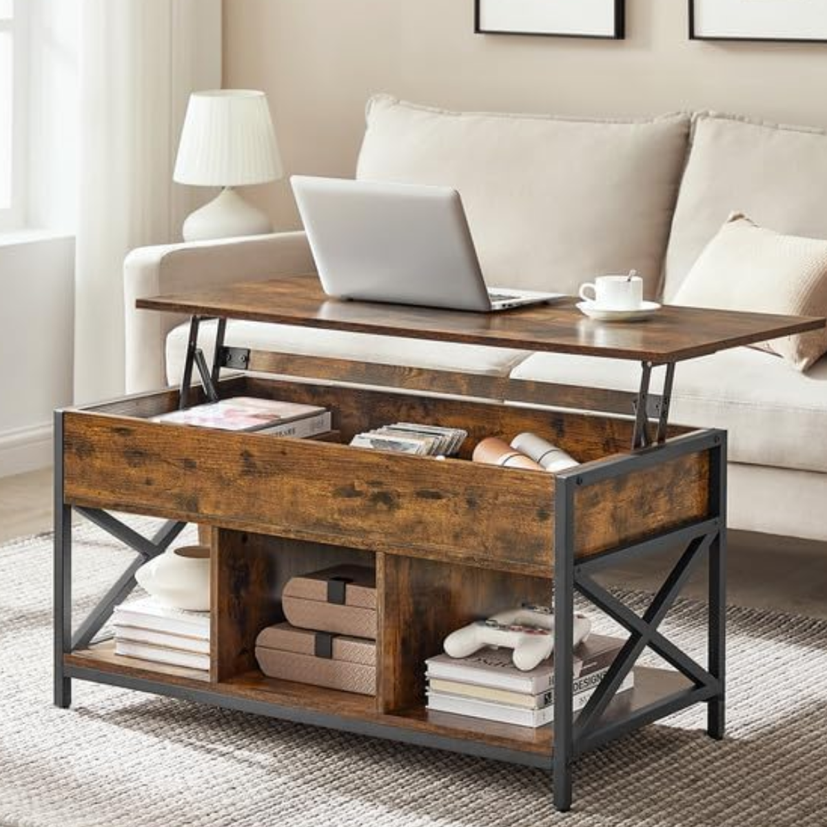 Mesa de Centro Rectangular Elevable Boden-3