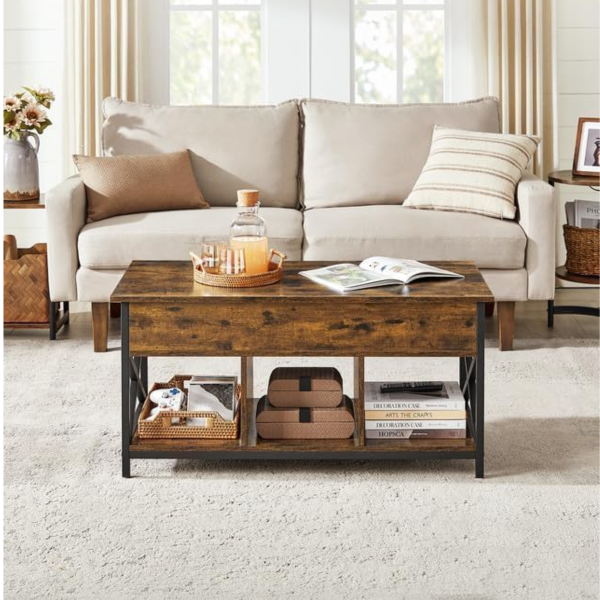 Mesa de Centro Rectangular Elevable Boden-4
