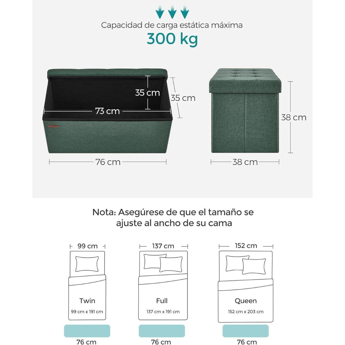 Banqueta Baul Almacenaje Otomana Lino Nordby-2