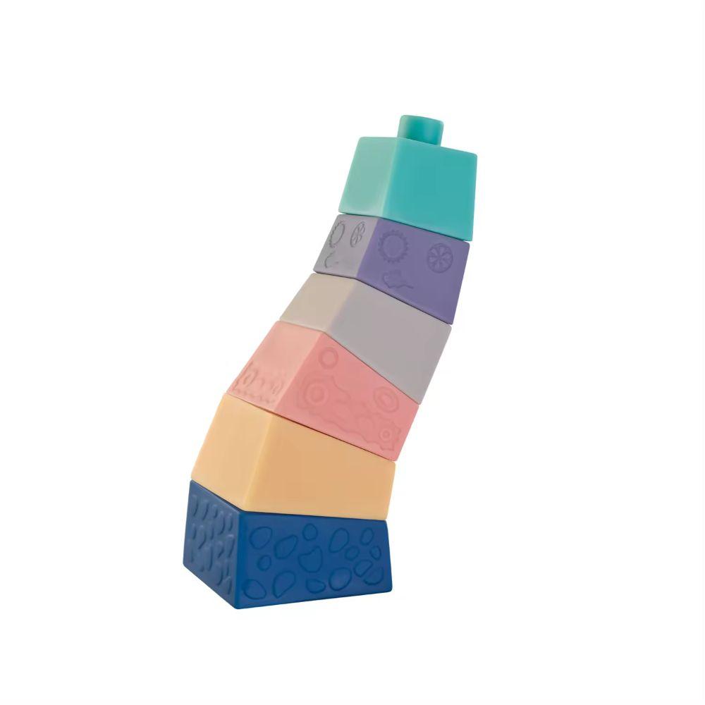 Juguete Montessori Apilable de Bloques con Animalitos-2