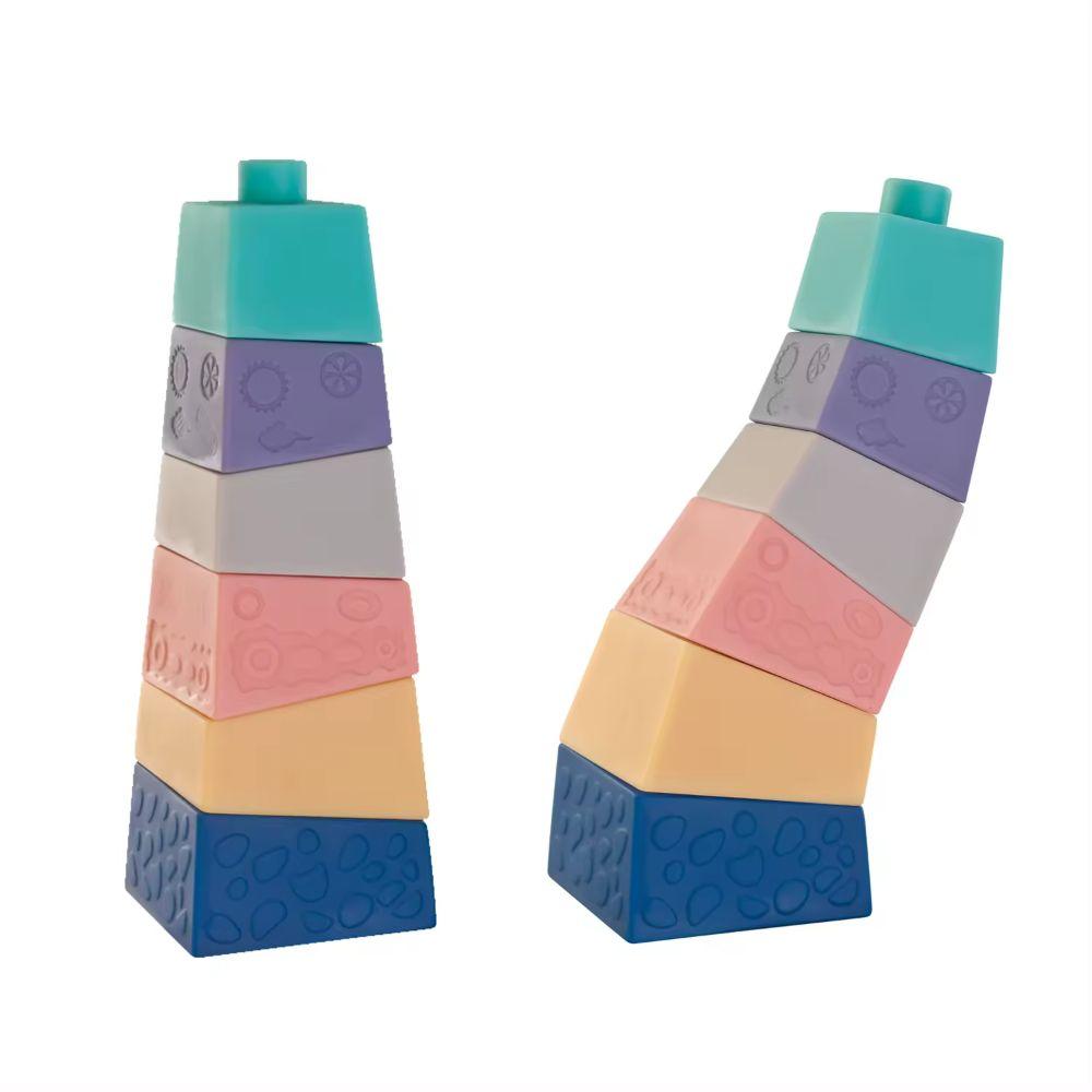 Juguete Montessori Apilable de Bloques con Animalitos-3