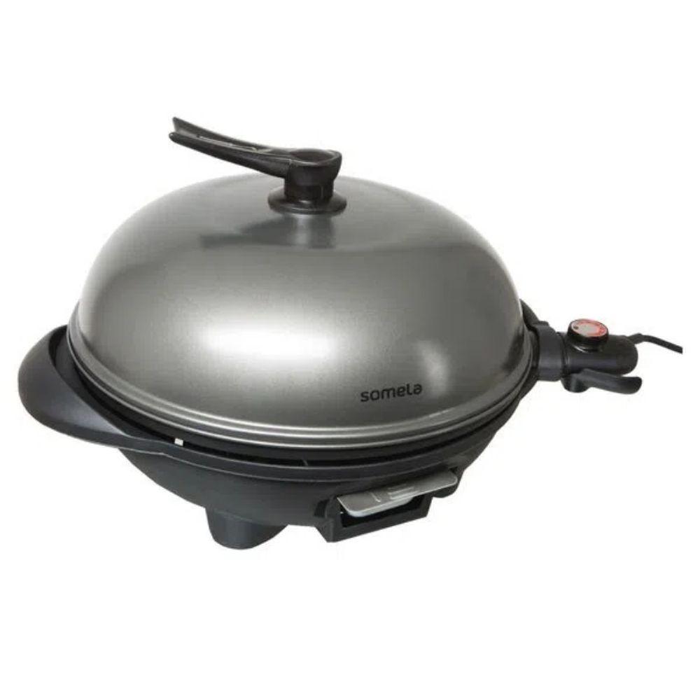 Parrilla Eléctrica Somela con Pedestal Stand Grill-5