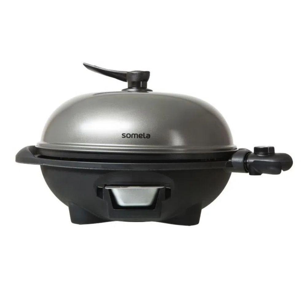 Parrilla Eléctrica Somela con Pedestal Stand Grill-6