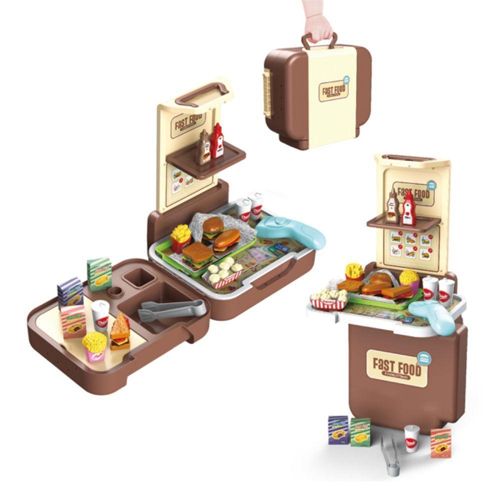 Maleta Restaurant de Juguete Didáctica 3en1 53 pcs-0