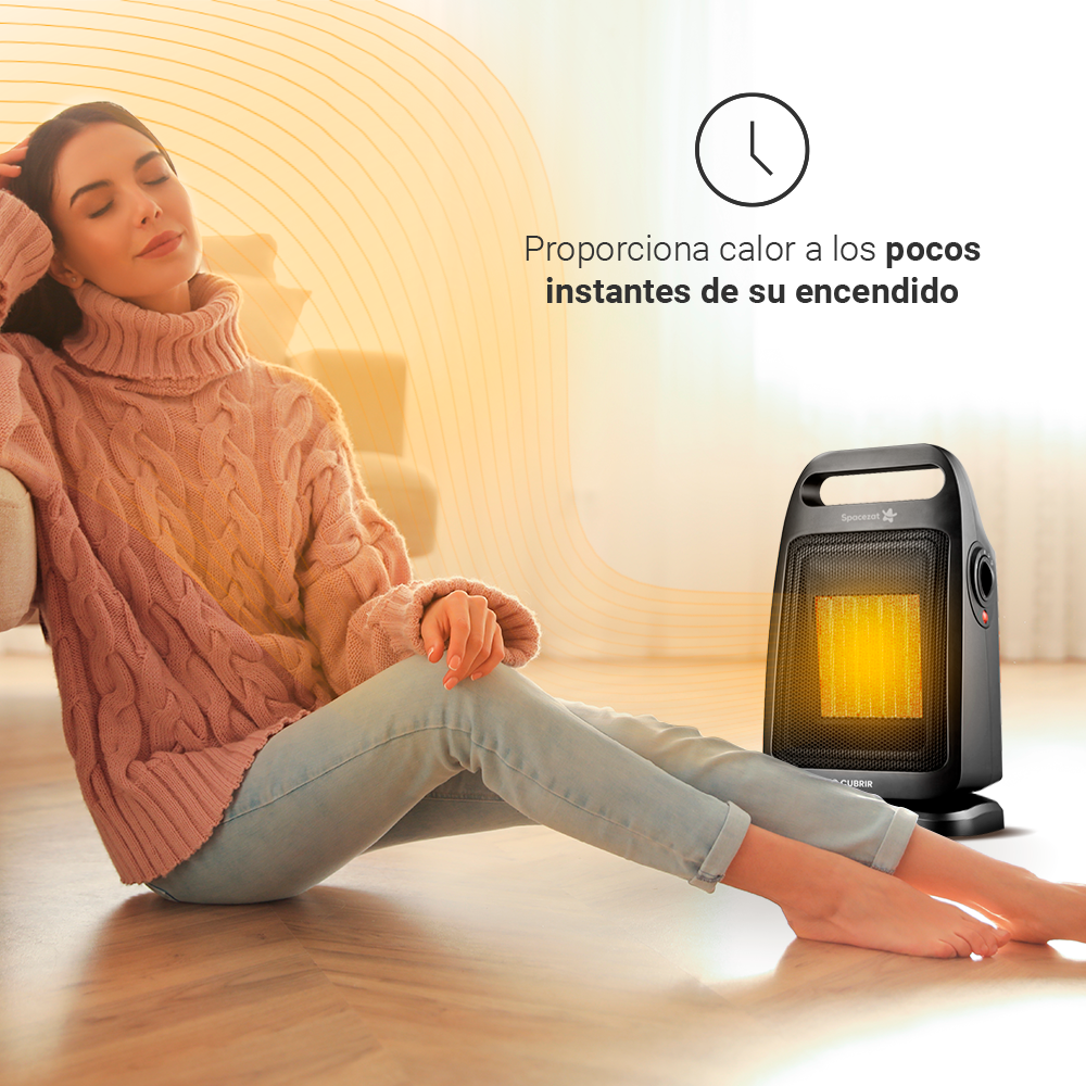 Calentador Electrico 1800W Oscilante Antivuelco Spacezat-6