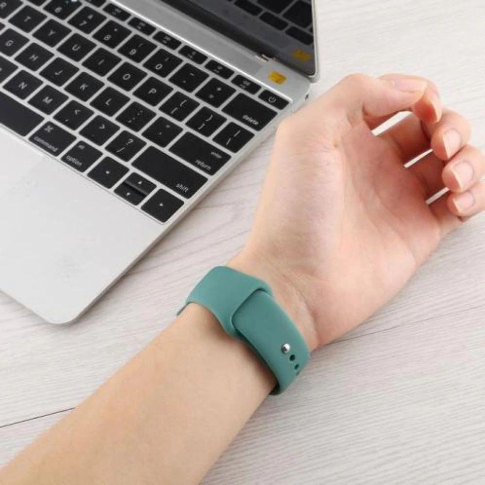 Correa + Carcasa Compatible c/ Apple Watch 42/44mm Turquesa-3