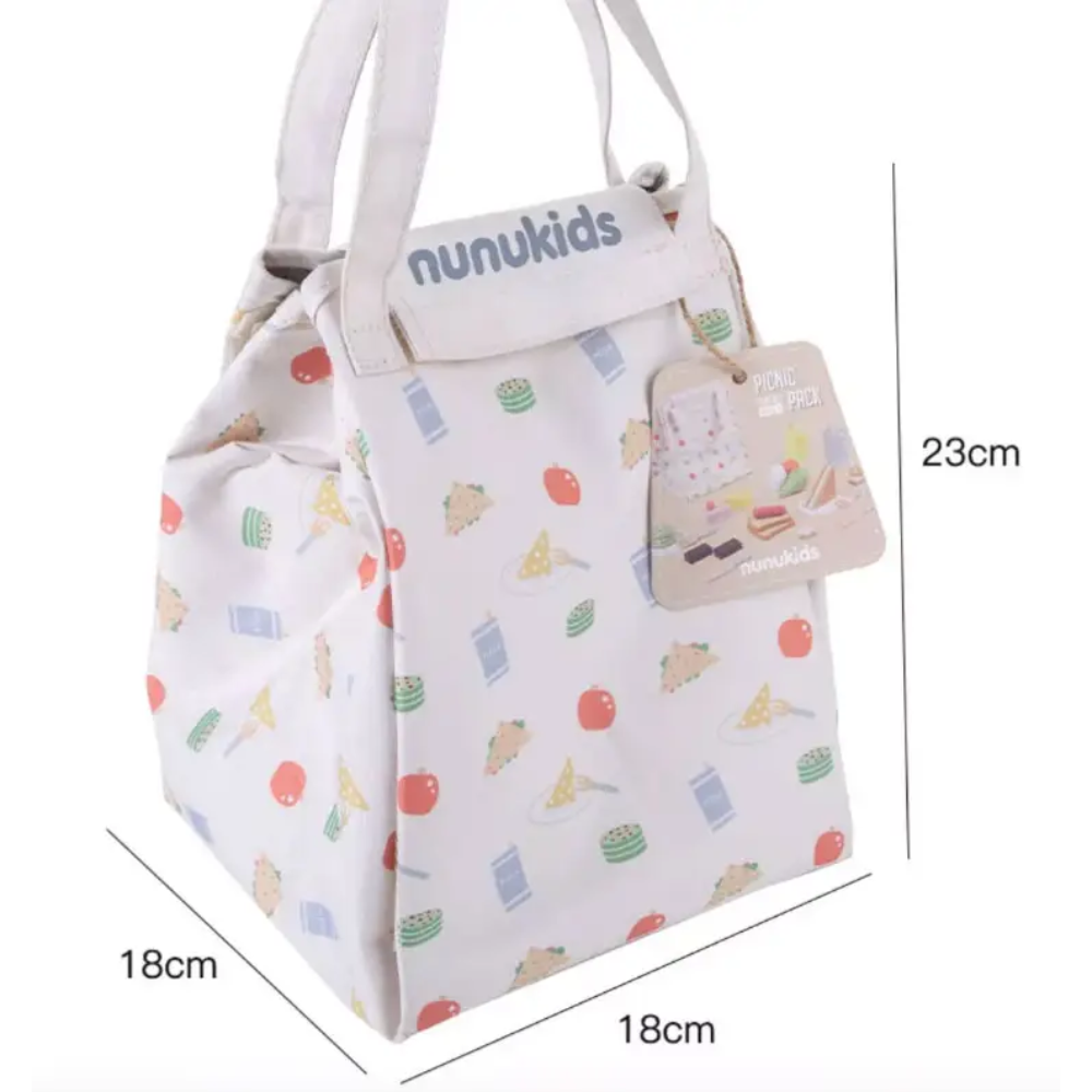 Set de Picnic de Madera con Bolsa Juguete Didáctico-5