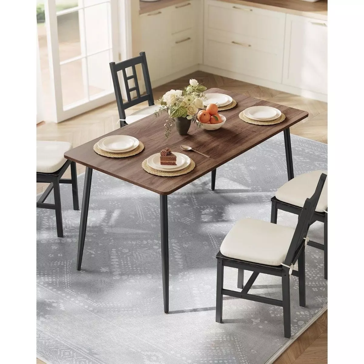 Mesa de Comedor Rectangular Niort 140x75x75cm-2