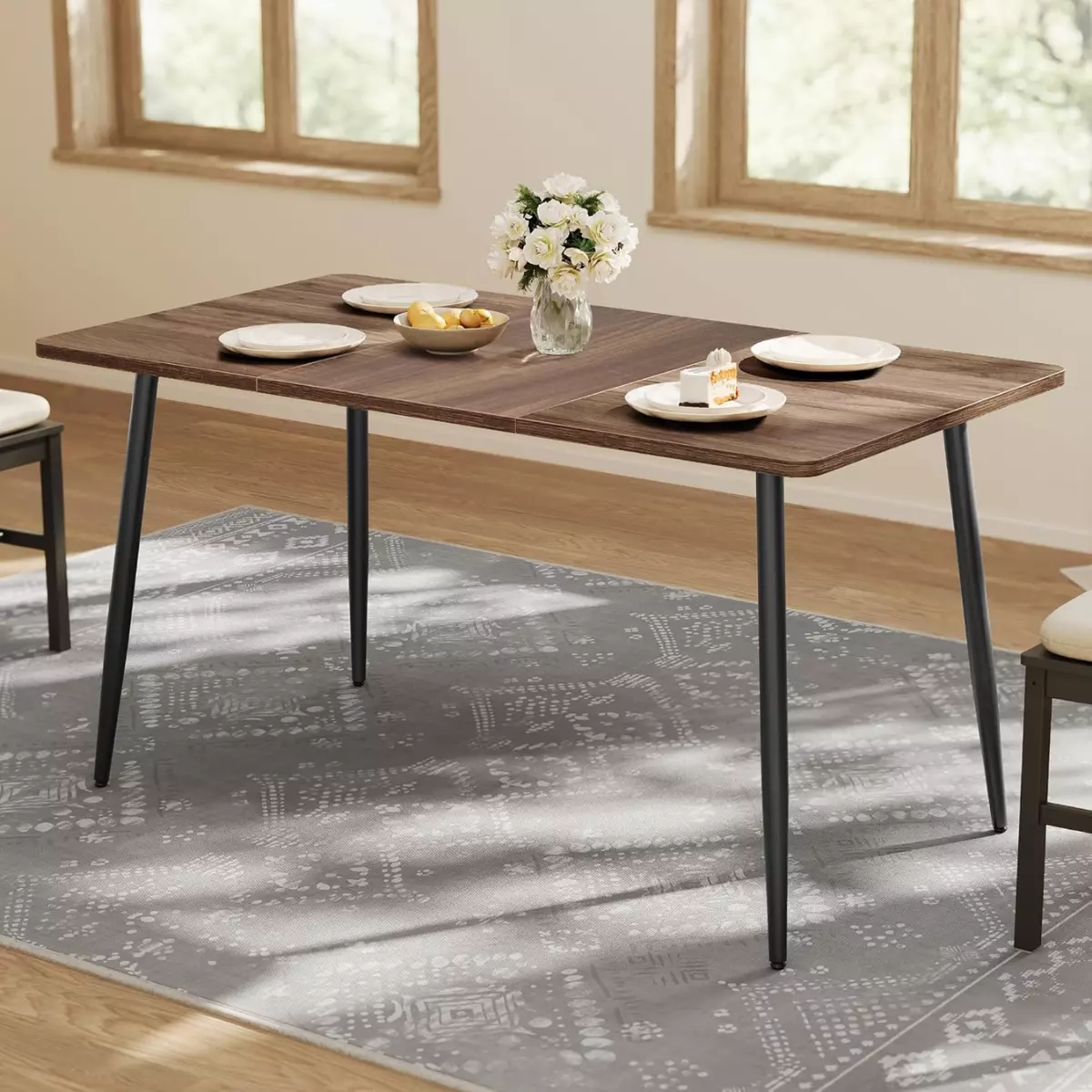 Mesa de Comedor Rectangular Niort 140x75x75cm-3
