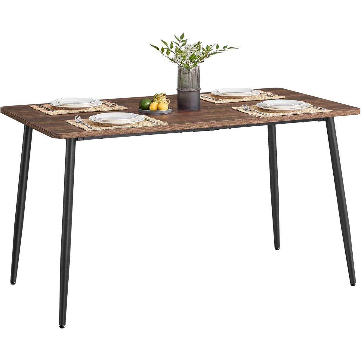 Mesa de Comedor Rectangular Niort 140x75x75cm-5